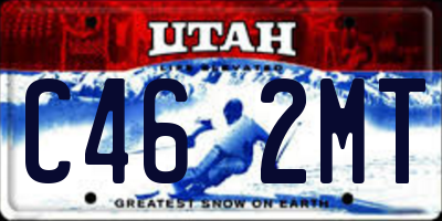 UT license plate C462MT