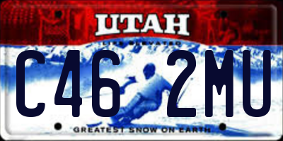 UT license plate C462MU