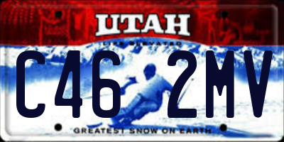 UT license plate C462MV