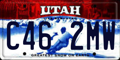 UT license plate C462MW