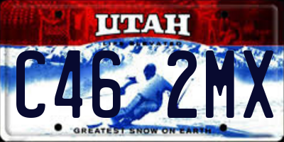 UT license plate C462MX