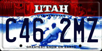 UT license plate C462MZ