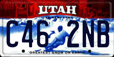UT license plate C462NB