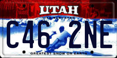 UT license plate C462NE