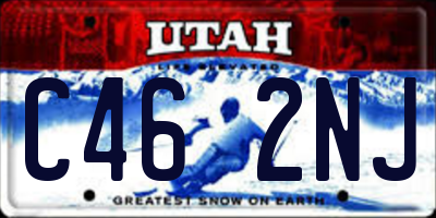 UT license plate C462NJ