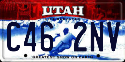 UT license plate C462NV