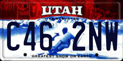 UT license plate C462NW