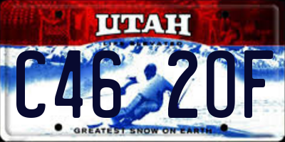 UT license plate C462OF