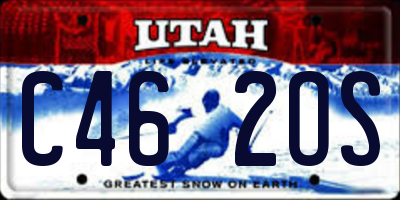 UT license plate C462OS