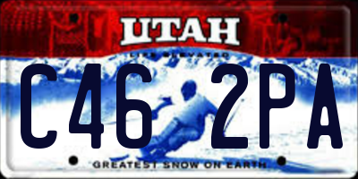 UT license plate C462PA