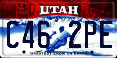 UT license plate C462PE