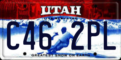UT license plate C462PL