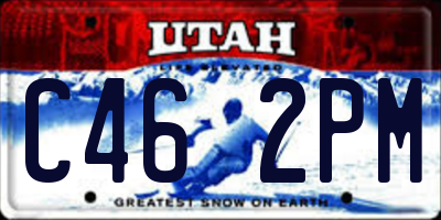 UT license plate C462PM