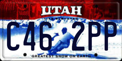 UT license plate C462PP