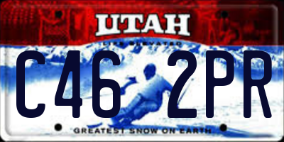 UT license plate C462PR