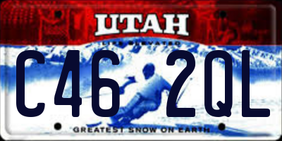 UT license plate C462QL