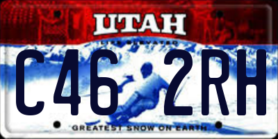 UT license plate C462RH