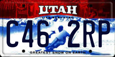 UT license plate C462RP