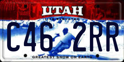 UT license plate C462RR