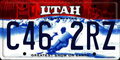 UT license plate C462RZ