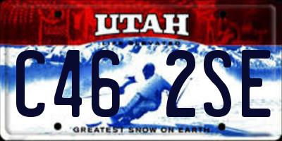 UT license plate C462SE