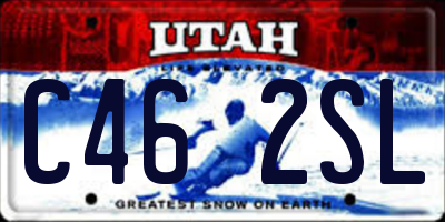 UT license plate C462SL