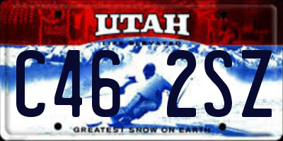 UT license plate C462SZ