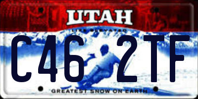 UT license plate C462TF