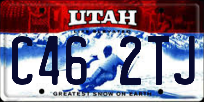 UT license plate C462TJ