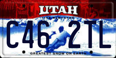UT license plate C462TL