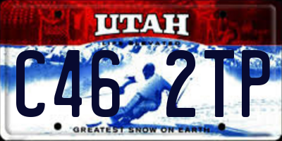 UT license plate C462TP