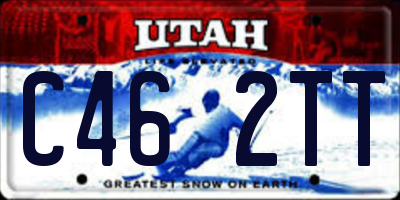 UT license plate C462TT