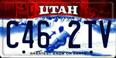 UT license plate C462TV