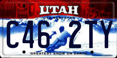 UT license plate C462TY