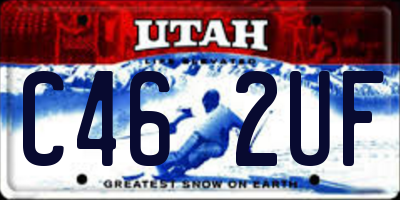 UT license plate C462UF