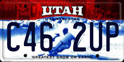 UT license plate C462UP