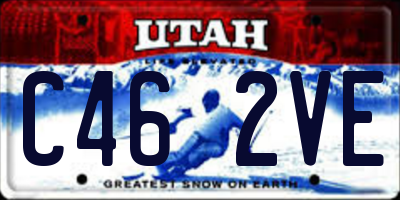 UT license plate C462VE