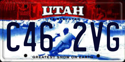 UT license plate C462VG