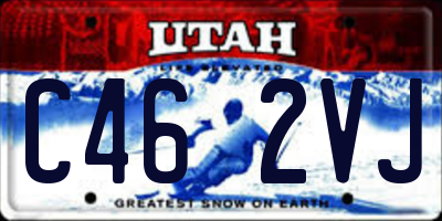 UT license plate C462VJ