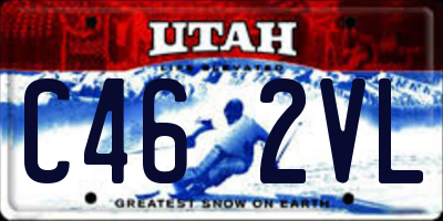 UT license plate C462VL