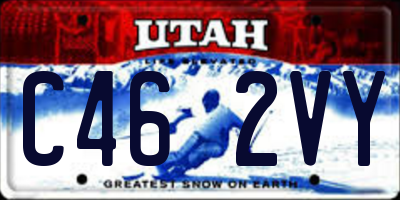 UT license plate C462VY