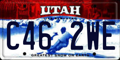 UT license plate C462WE