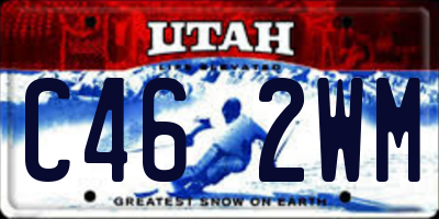 UT license plate C462WM