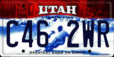 UT license plate C462WR