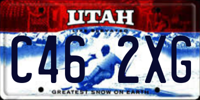 UT license plate C462XG