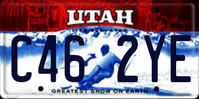 UT license plate C462YE