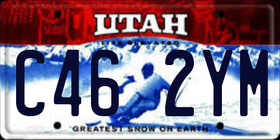 UT license plate C462YM