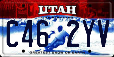UT license plate C462YV