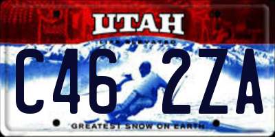 UT license plate C462ZA