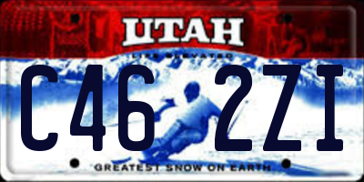 UT license plate C462ZI